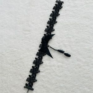 Victorian Gothic Lace Bow Choker
